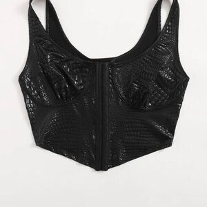 SHEIN Black Textured Top